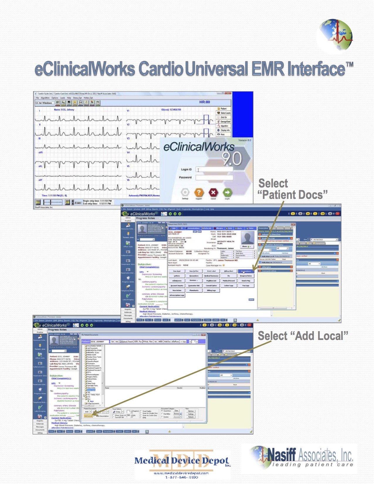 CardioCard Holter and ECG that are EMR Compatible
